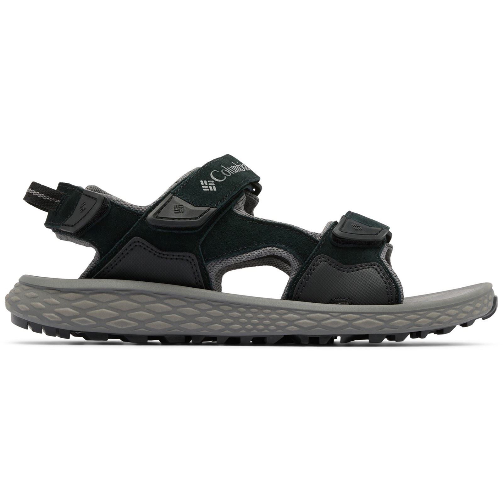 Columbia Konos Hiker 3-Strap Polyester Herren Schwarze Sandalen