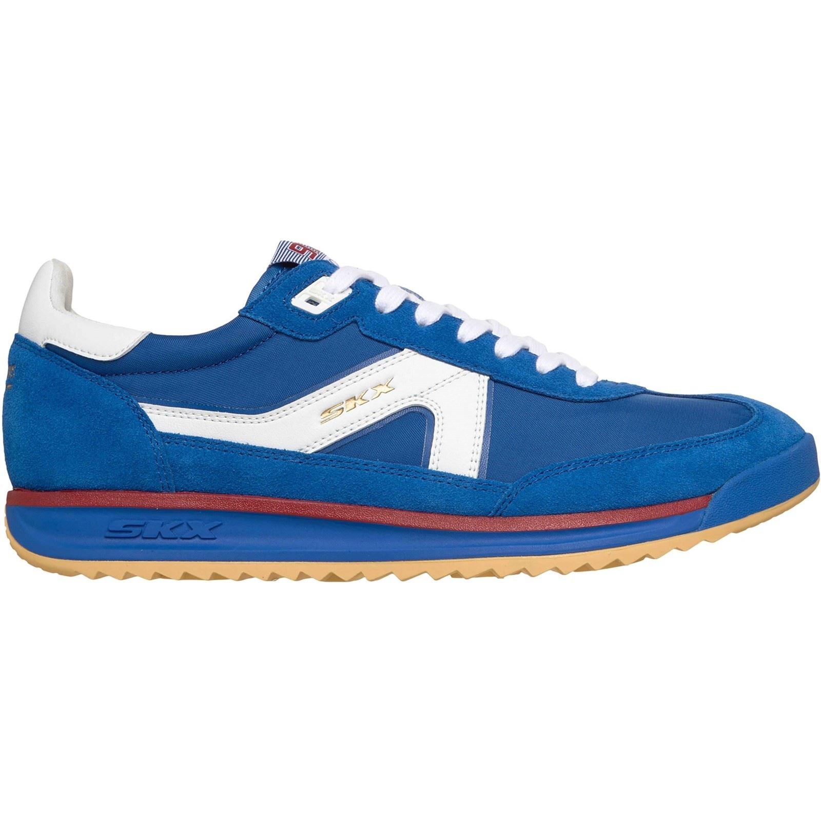 Skechers SKX 92 Spective Leder Herren Blau/Multifarbige Sneakers