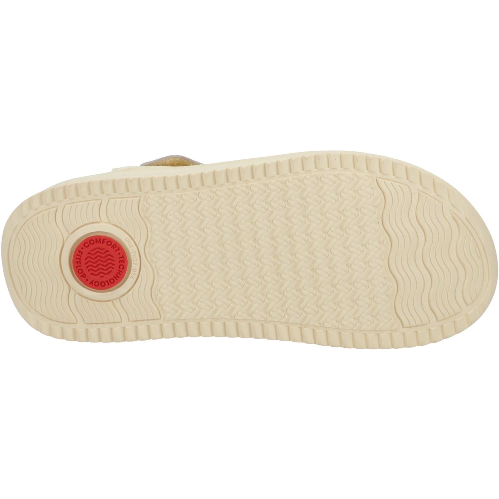 Fitflop Surff Back Strap Polyester/Leder Damen Mellow Yellow Weite Sandalen