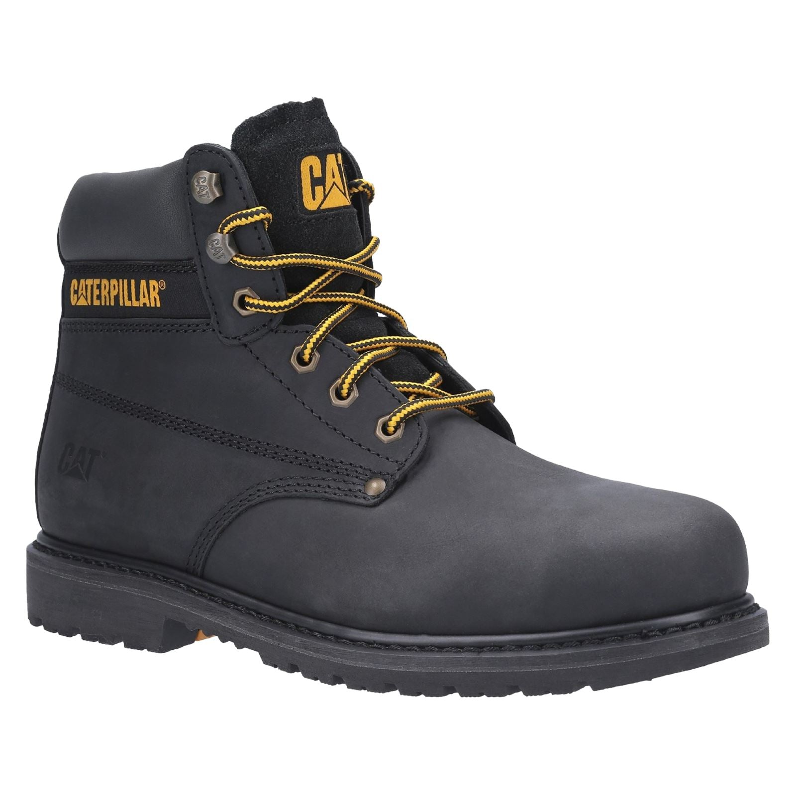 Caterpillar Powerplant Nubuck Schwarze Farbe Sicherheitsstiefel