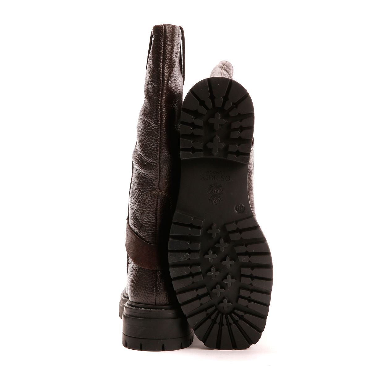 Osprey London The Gabarron Leder Damen Braune Stiefel