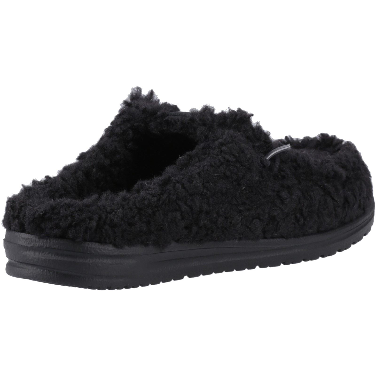 HEYDUDE Wally Herren Pantoletten aus Polyester in Schwarz/Schwarz