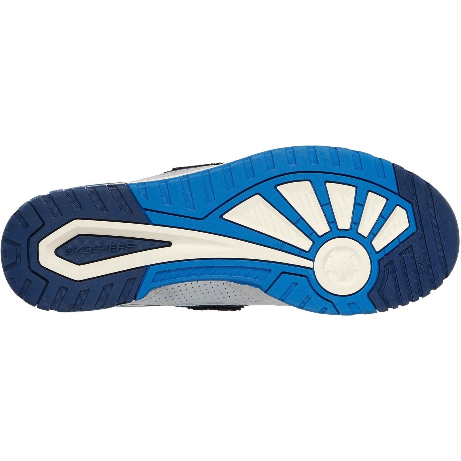 Skechers S-1992 Leder Herren Grau/Blau Sneaker