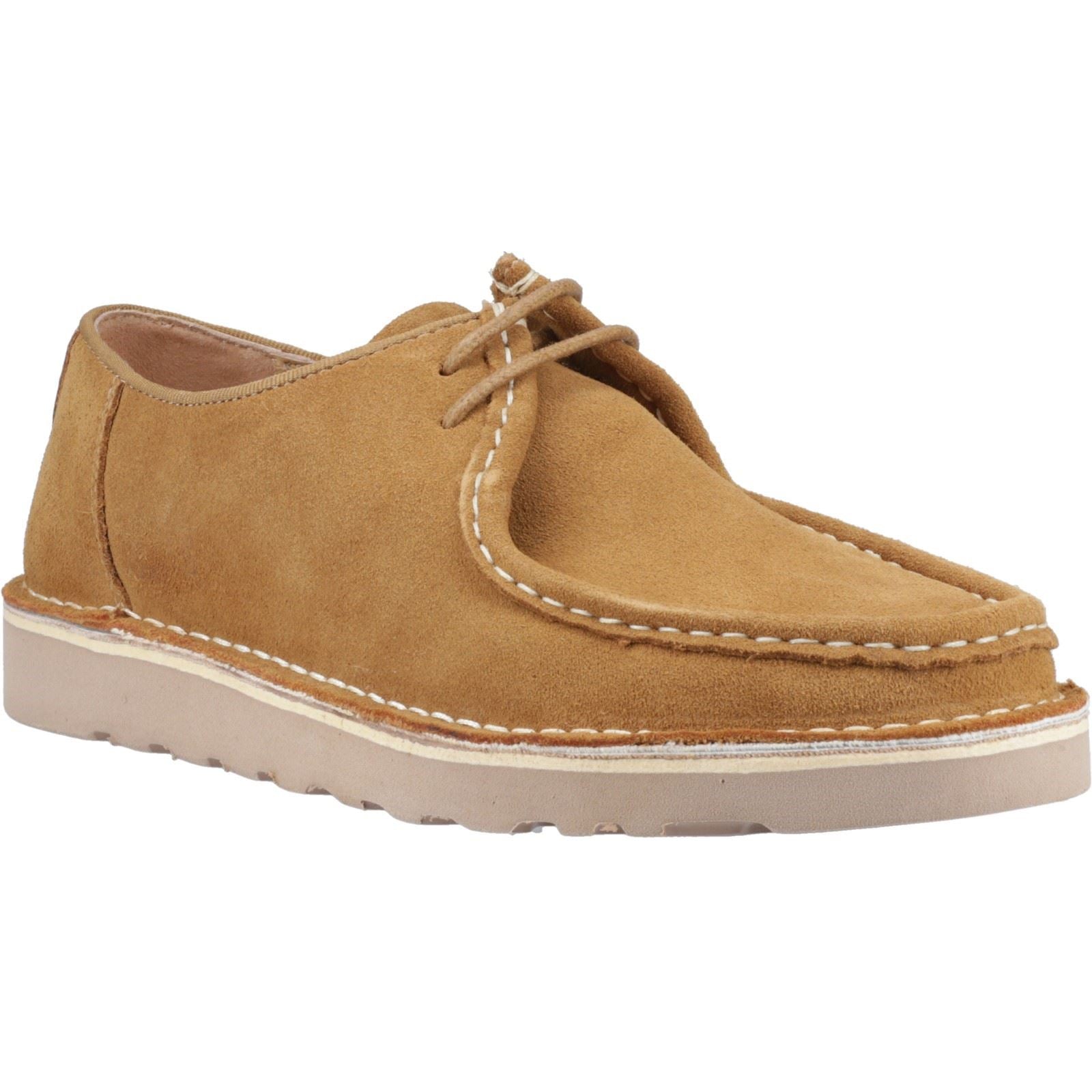 Hush Puppies Otis Wildleder Herren Schnürschuhe In Tan