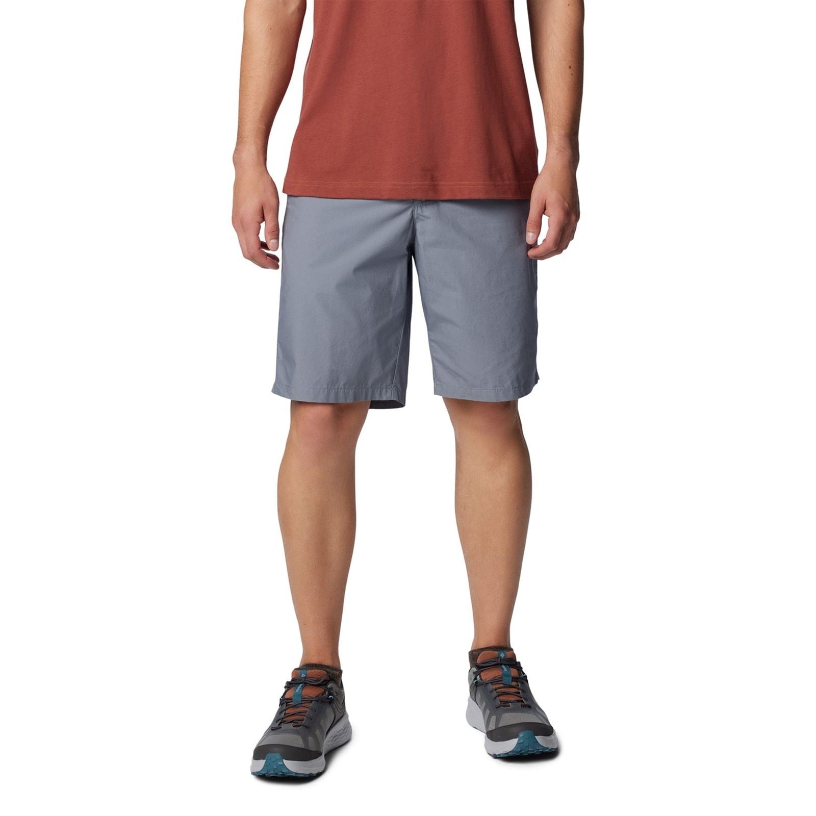 Columbia Washed Out Baumwoll Herren Graue Knie Lange Shorts