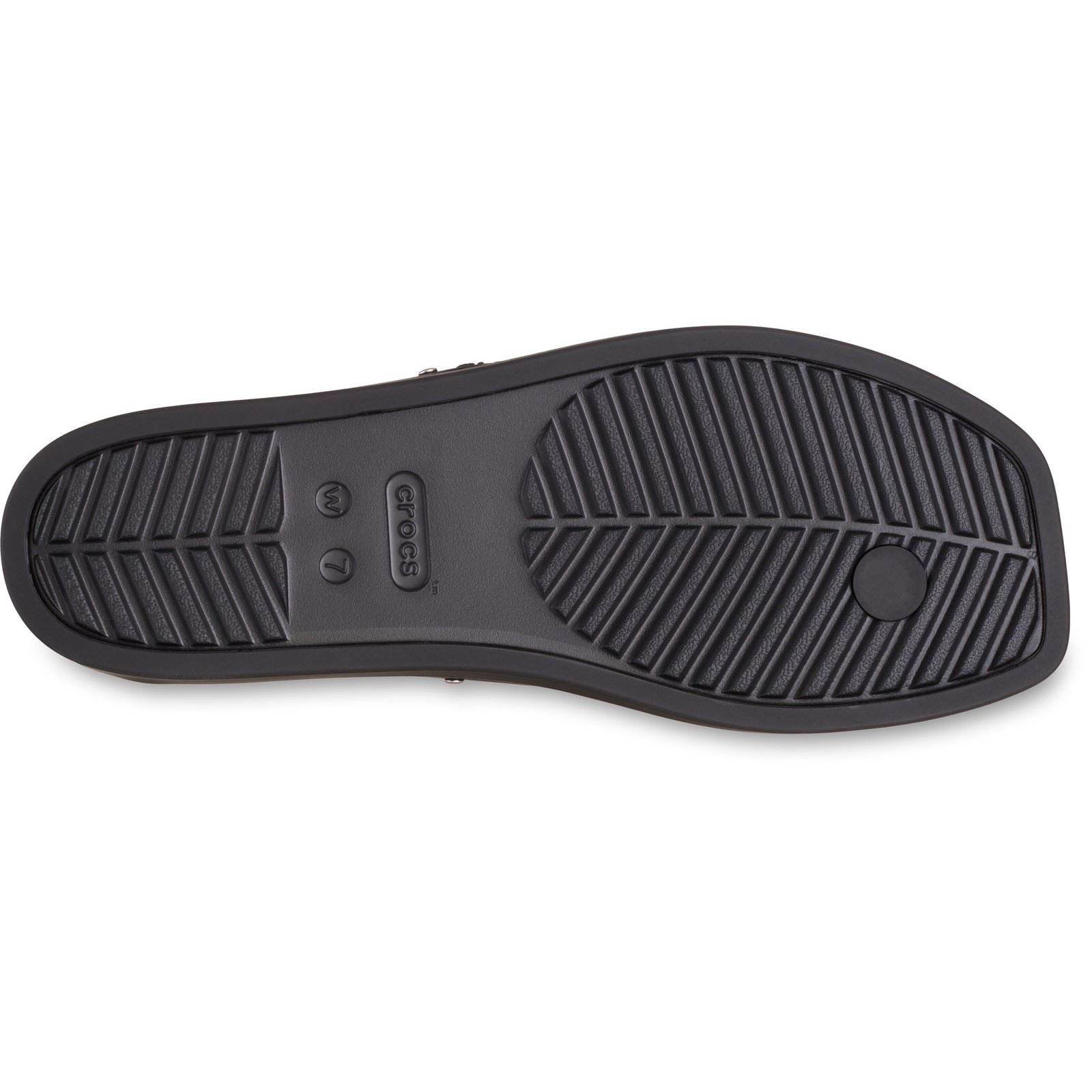 Crocs Miami Studded Flip Thermoplastische Schwarze Flip-Flops Für Damen