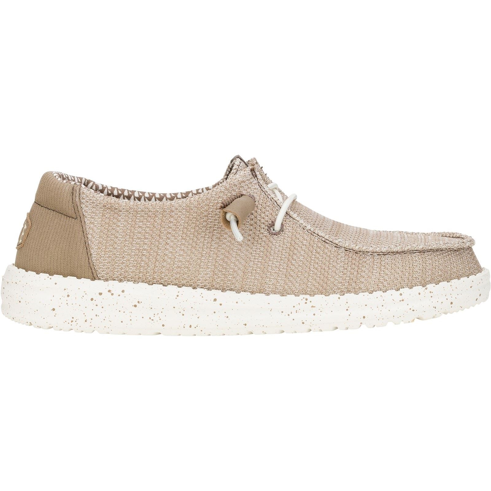 HEYDUDE Wendy Stretch Mesh Polyester Damen Walnuss Mokassins