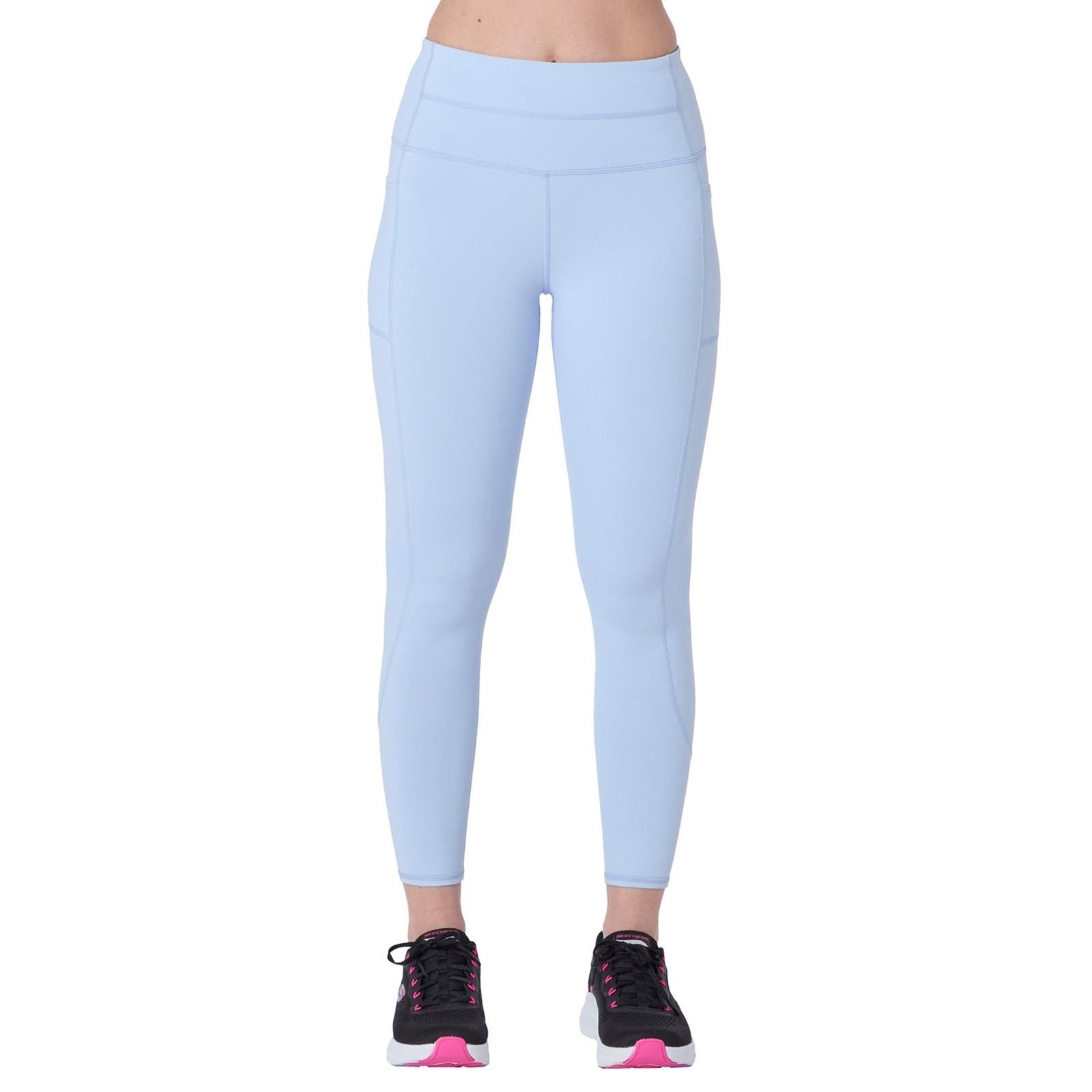 Skechers GOWALK Wear High-Waisted 7/8 Damen Silberne Sportleggings