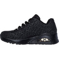 Skechers Uno Kat-Neato Synthetische Damen-Sneaker In Schwarz.
