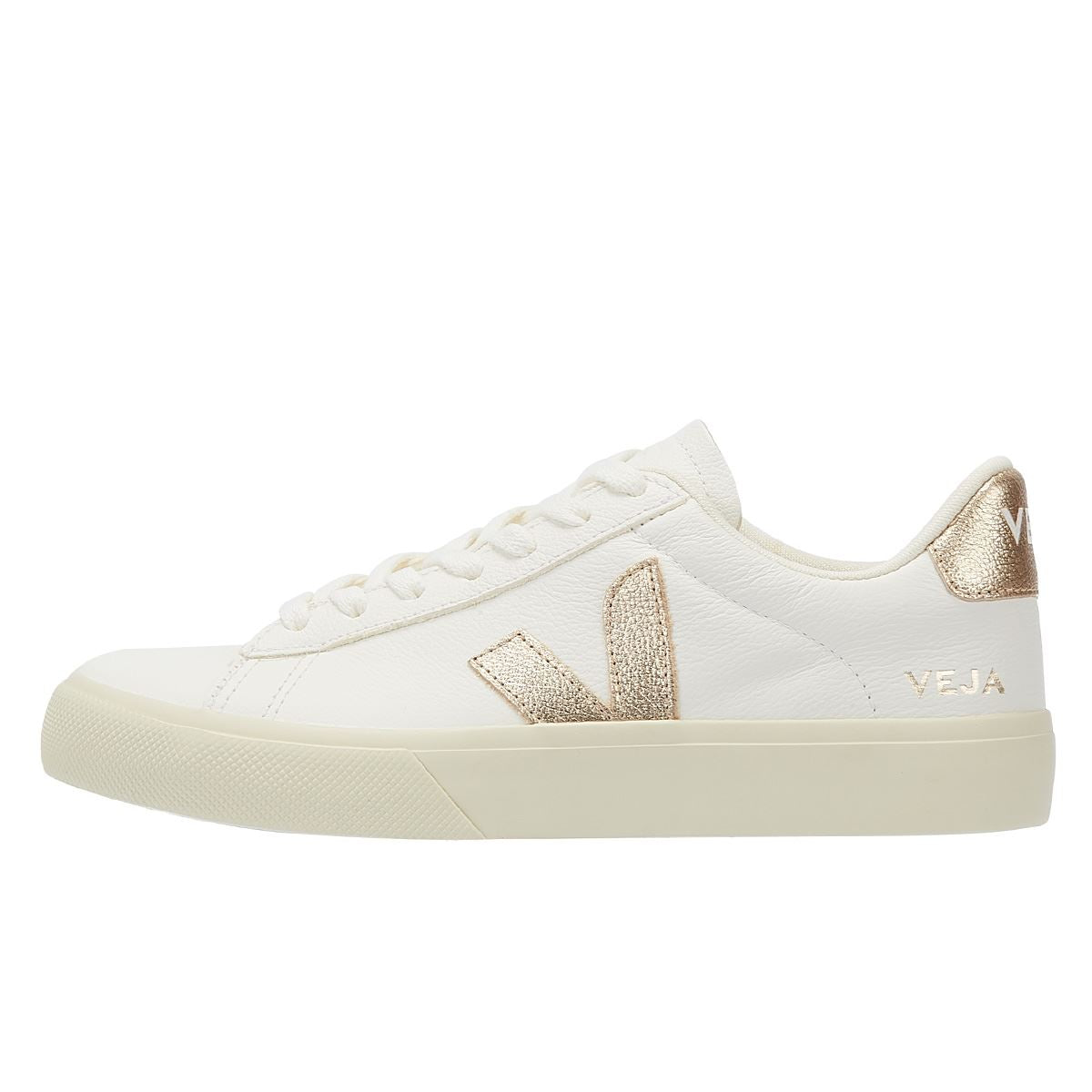 Veja Campo Platine Damen Sneaker Weiß/Gold