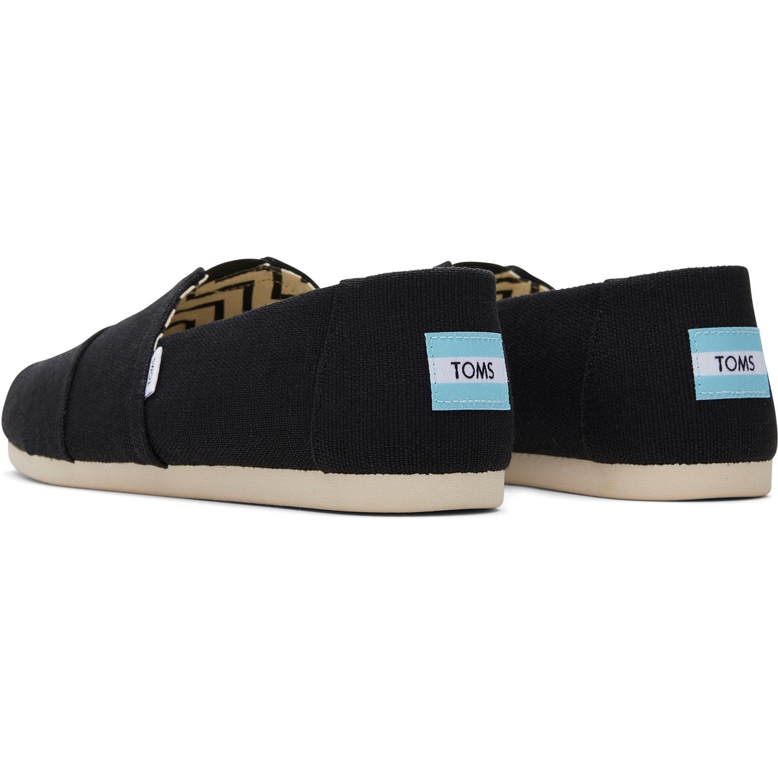 TOMS Alpargata Classic Baumwoll Herren Schwarze Espadrilles