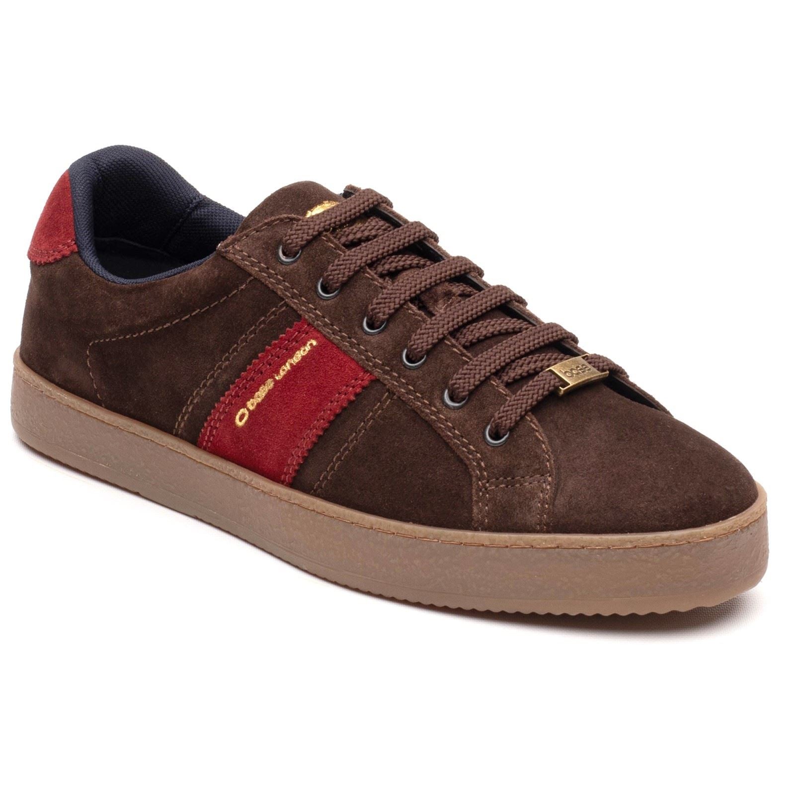 Base London Hopper Leder Herren Braune Sneaker