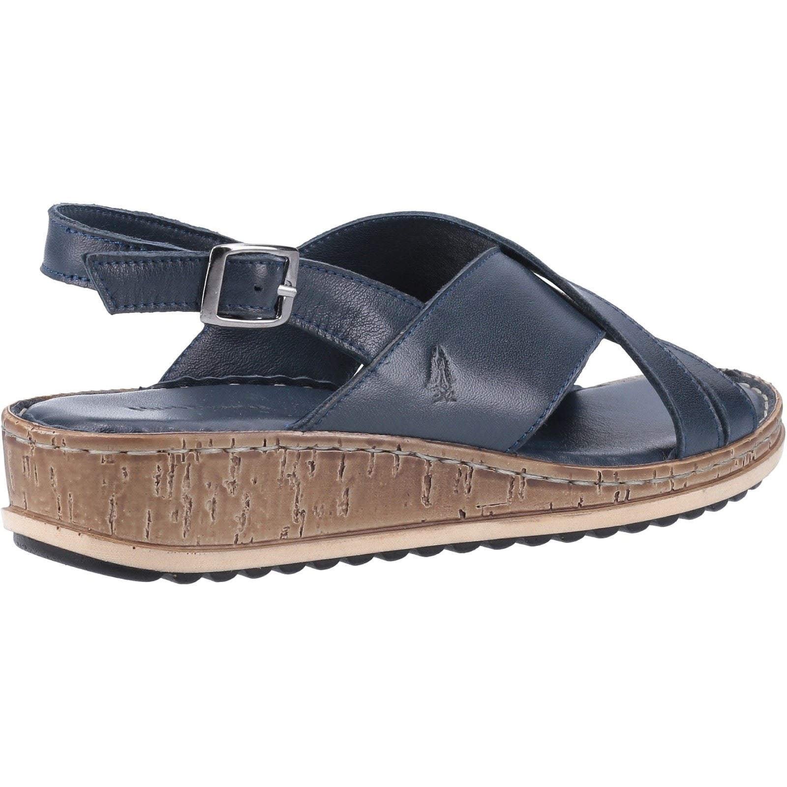 Hush Puppies Elena Leder Damen Navy Keilabsätze