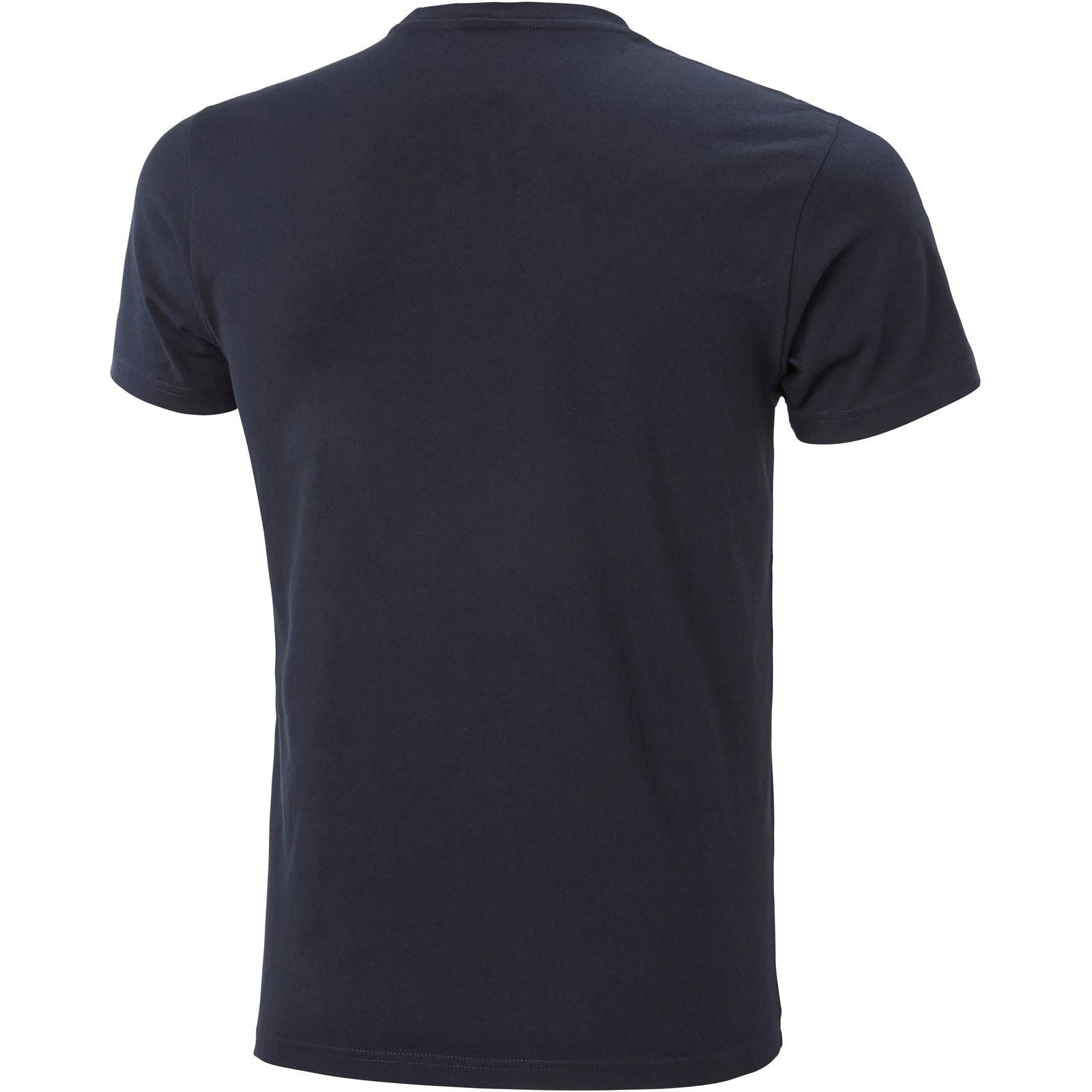 Helly Hansen Sport HH Box Baumwoll Herrenblaue T-Shirts Mit Kurzen Ärmeln