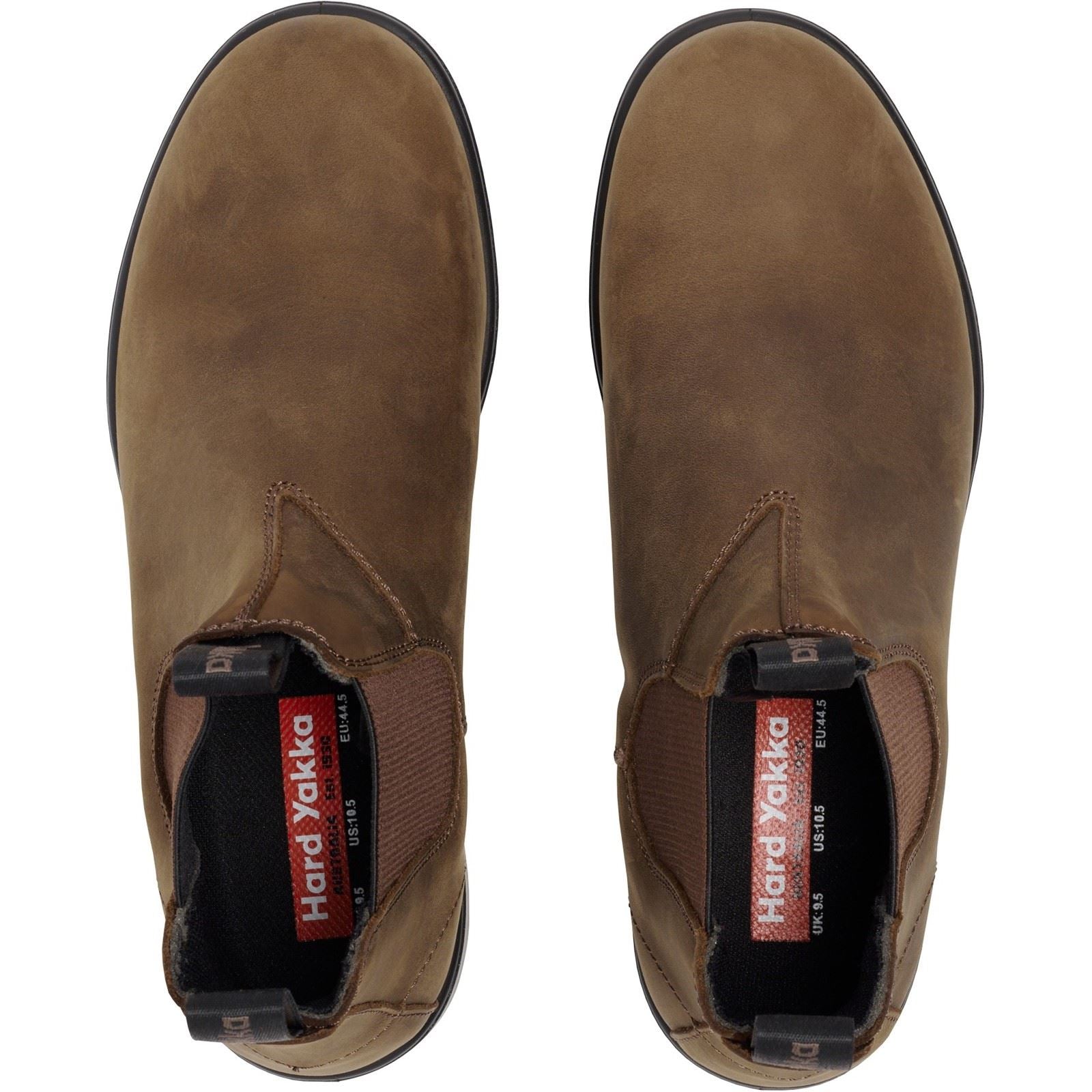 Hard Yakka Brunswick Leder Herren Sattelbraune Nubukstiefel