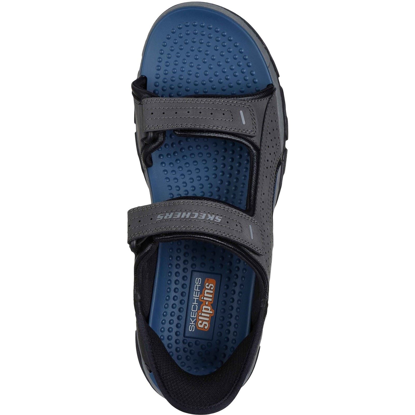 Skechers Tresmen - Reece Polyurethan Herren-Kohle-Sandalen