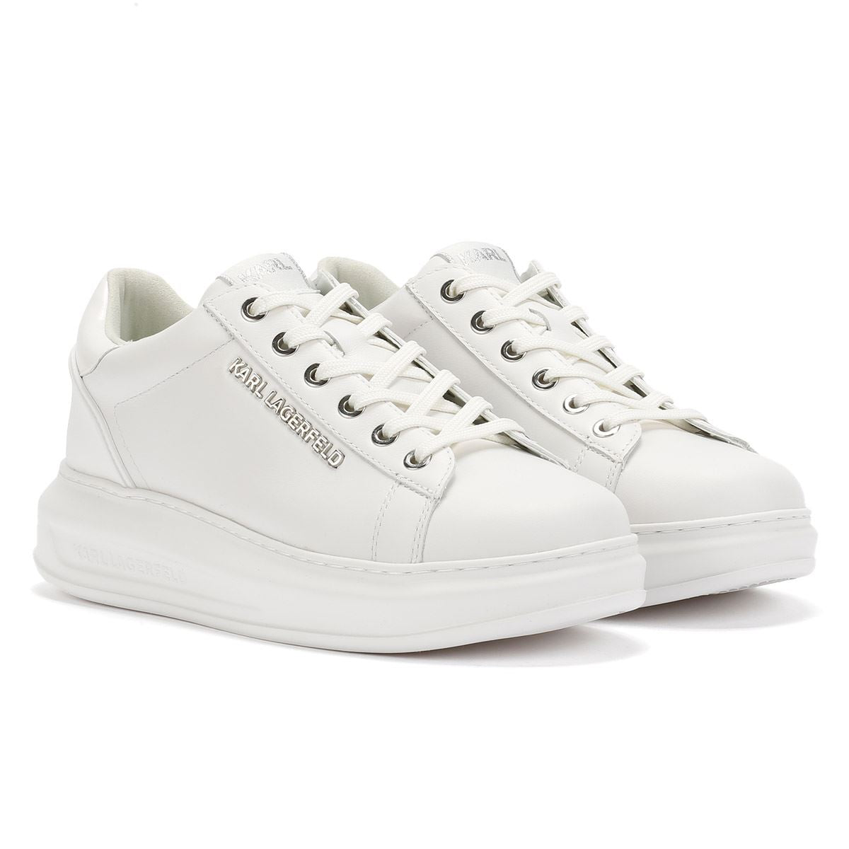 Karl Lagerfeld Kapri NFT Kounter Damen Sneaker Aus Weißem Leder
