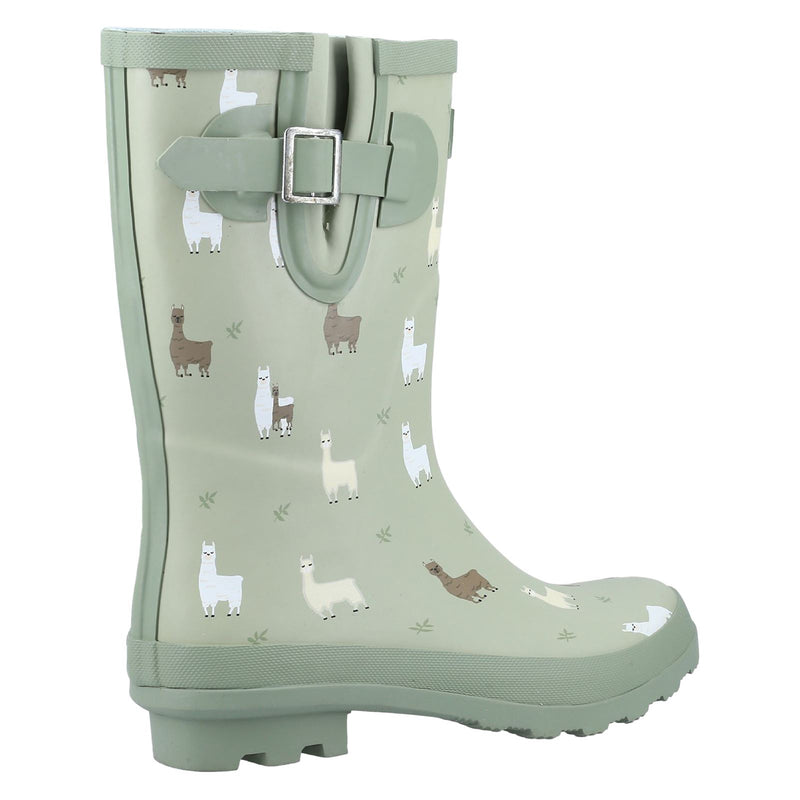 Cotswold Farmyard Mid Gummi-Alpaka-Gummistiefel