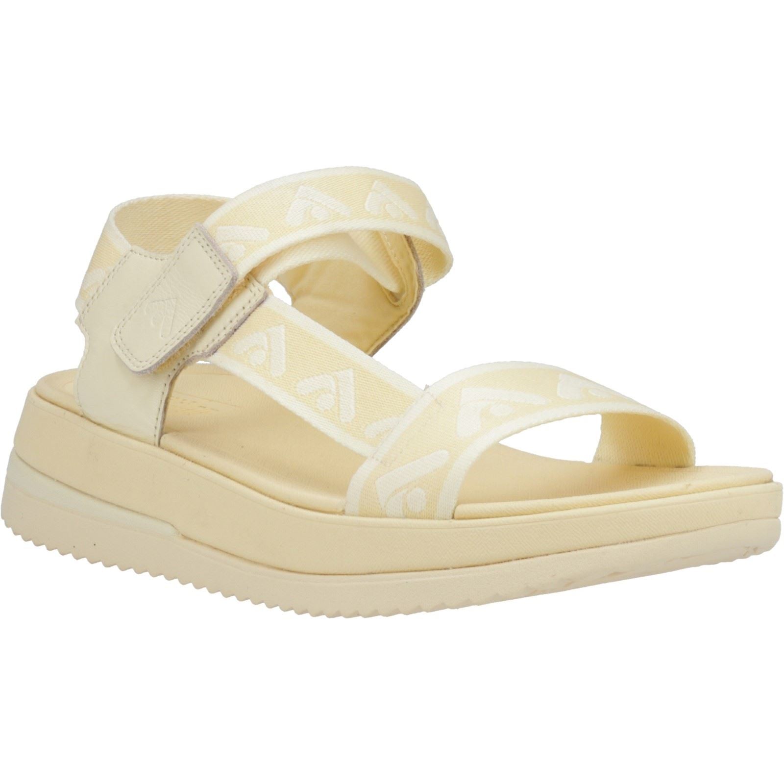Fitflop Surff Back Strap Polyester/Leder Damen Mellow Yellow Weite Sandalen