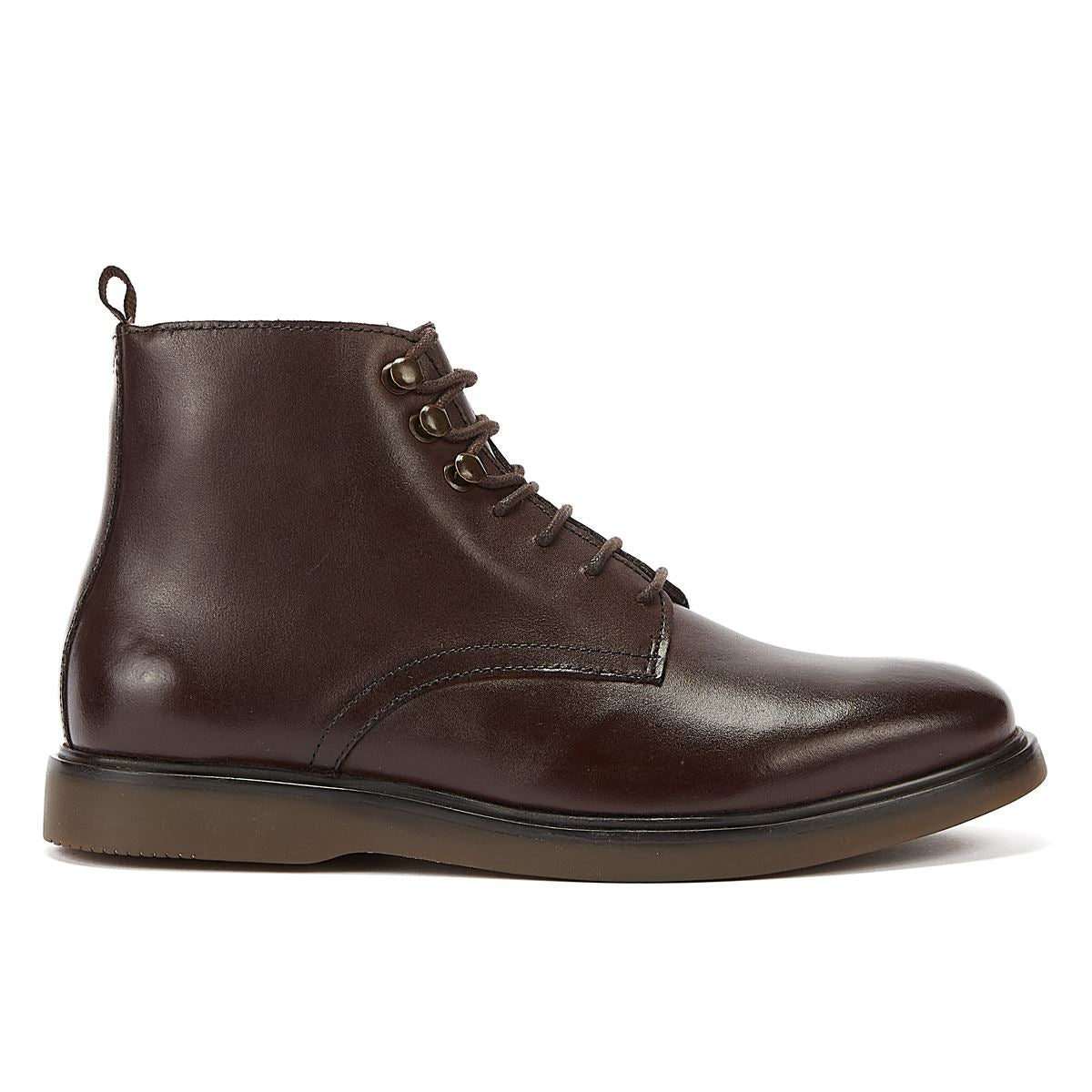H By Hudson Battle Leder Herren Stiefel Braun