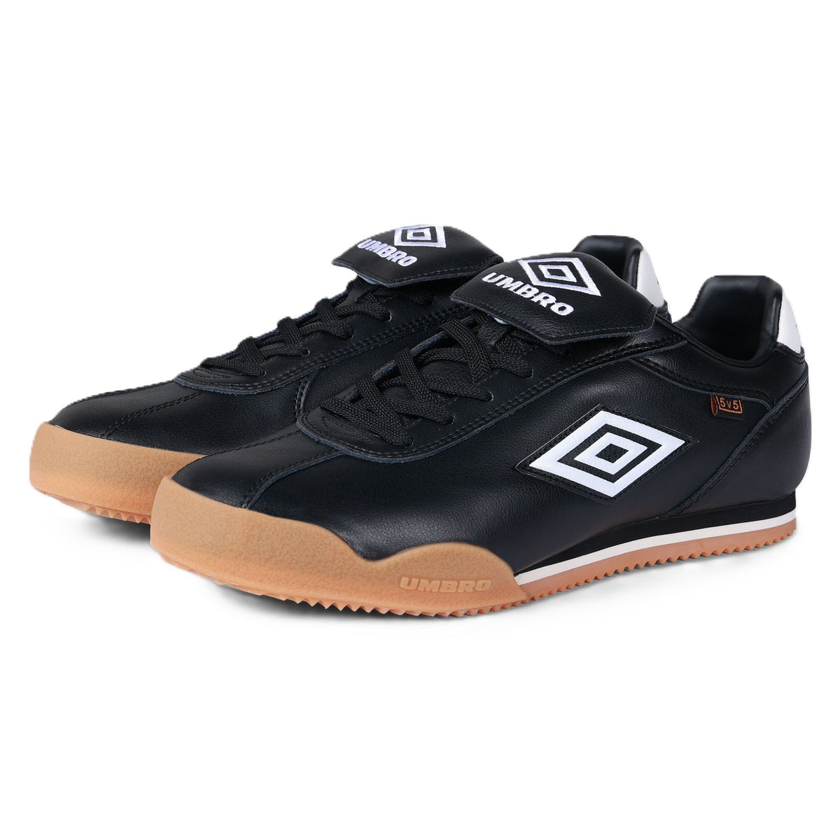 Umbro 5V5 Leder Schwarze Sneakers