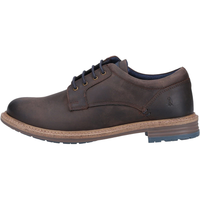 Hush Puppies Julian Leder Herren Braune Schnürschuhe