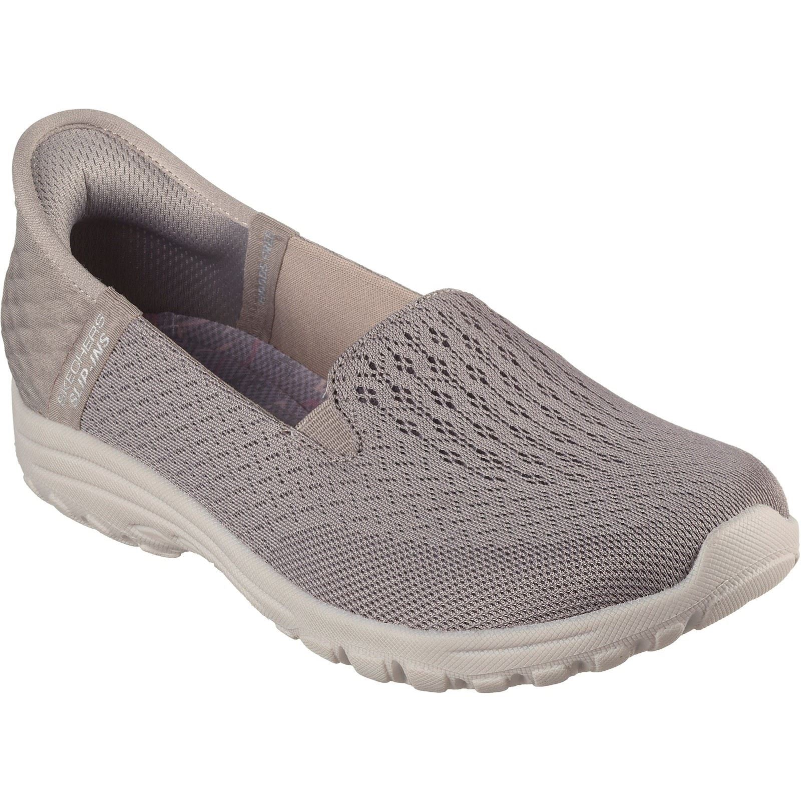Skechers Reggae Fest 2.0 - Guiding Polyester Damen-Taupe-Sneaker