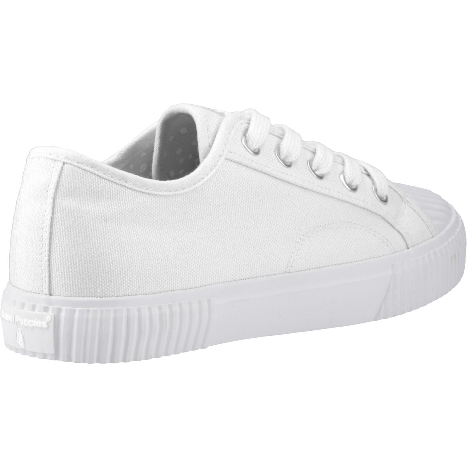 Hush Puppies Freya Canvas Damen Sneaker Aus Weißem Textil