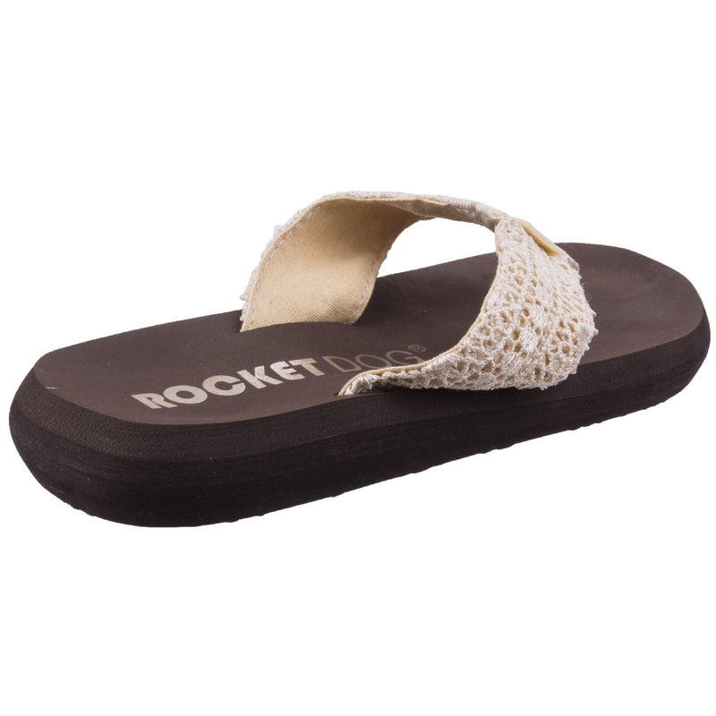 Rocket Dog Spotlight Lima Damen Zehenstegsandalen Aus Naturmaterialien