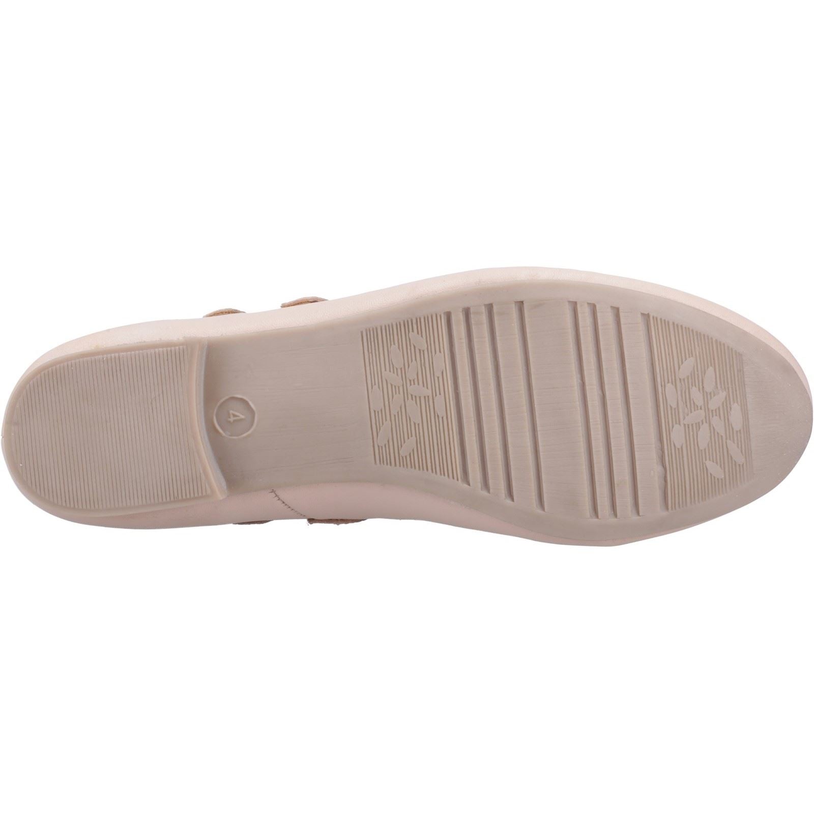 Hush Puppies Nancy Mary Jane Damen Flats Aus Leder In Altrosa