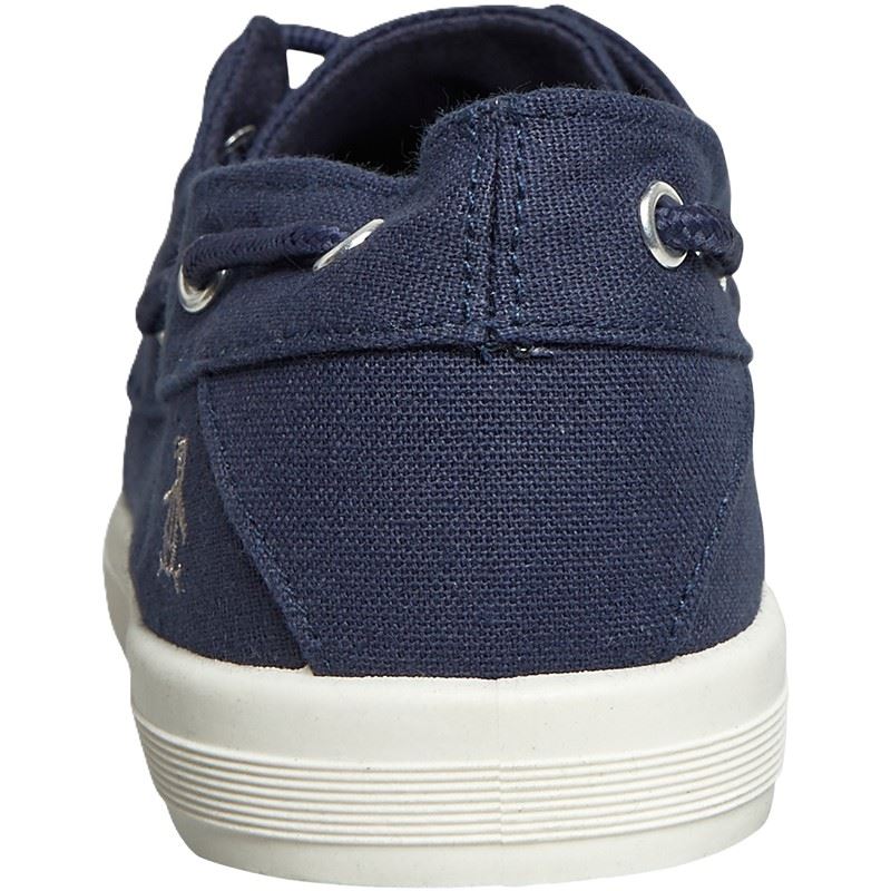 Penguin Sailor Canvas Herren Blau Schnürschuhe
