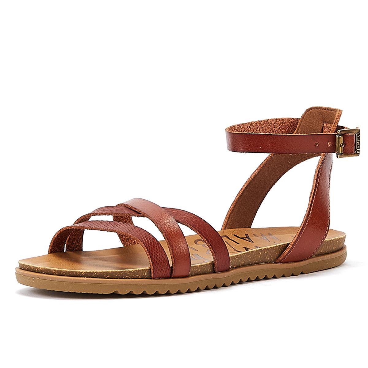 Blowfish Malibu Maylie Holz Dyecut Damen Sandale Braun