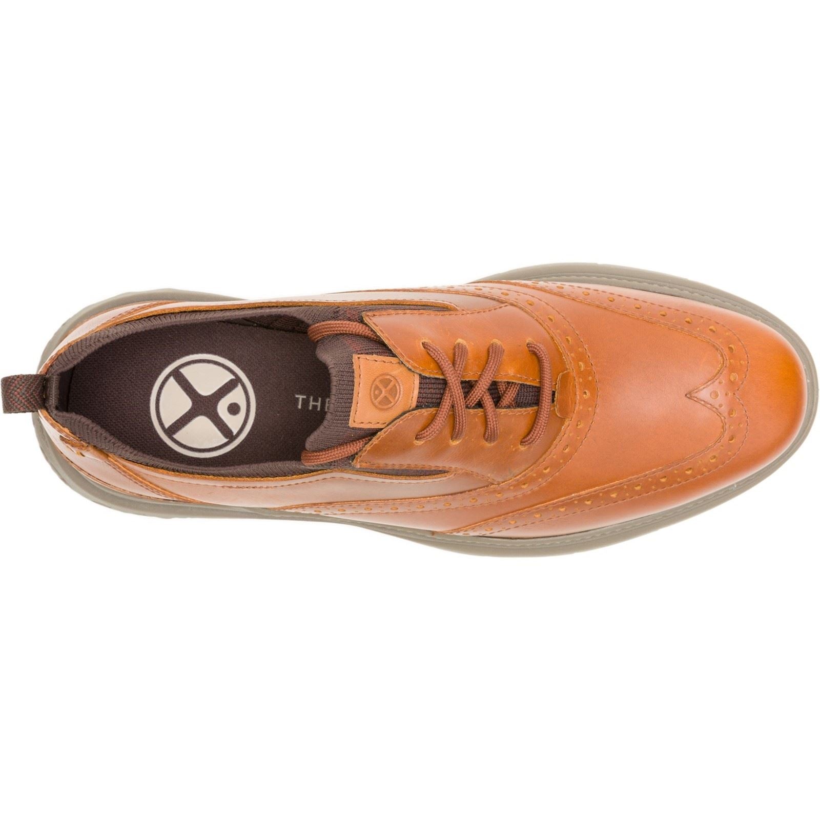 Hush Puppies Excel Herrenschuhe aus Leder in Cognac mit Schnürung.