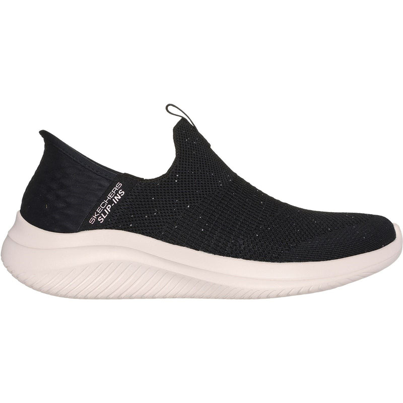 Skechers Ultra Flex 3.0 Textile Damen Sneaker In Schwarz/Roségold