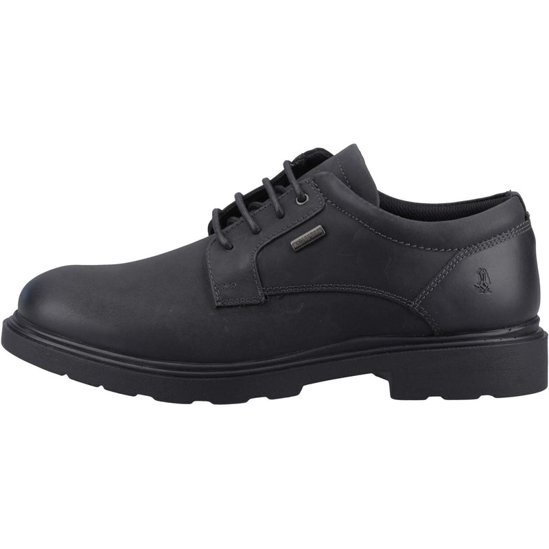 Hush Puppies Pearce Schwarze Farbe Herren-Schnürschuhe Aus Leder