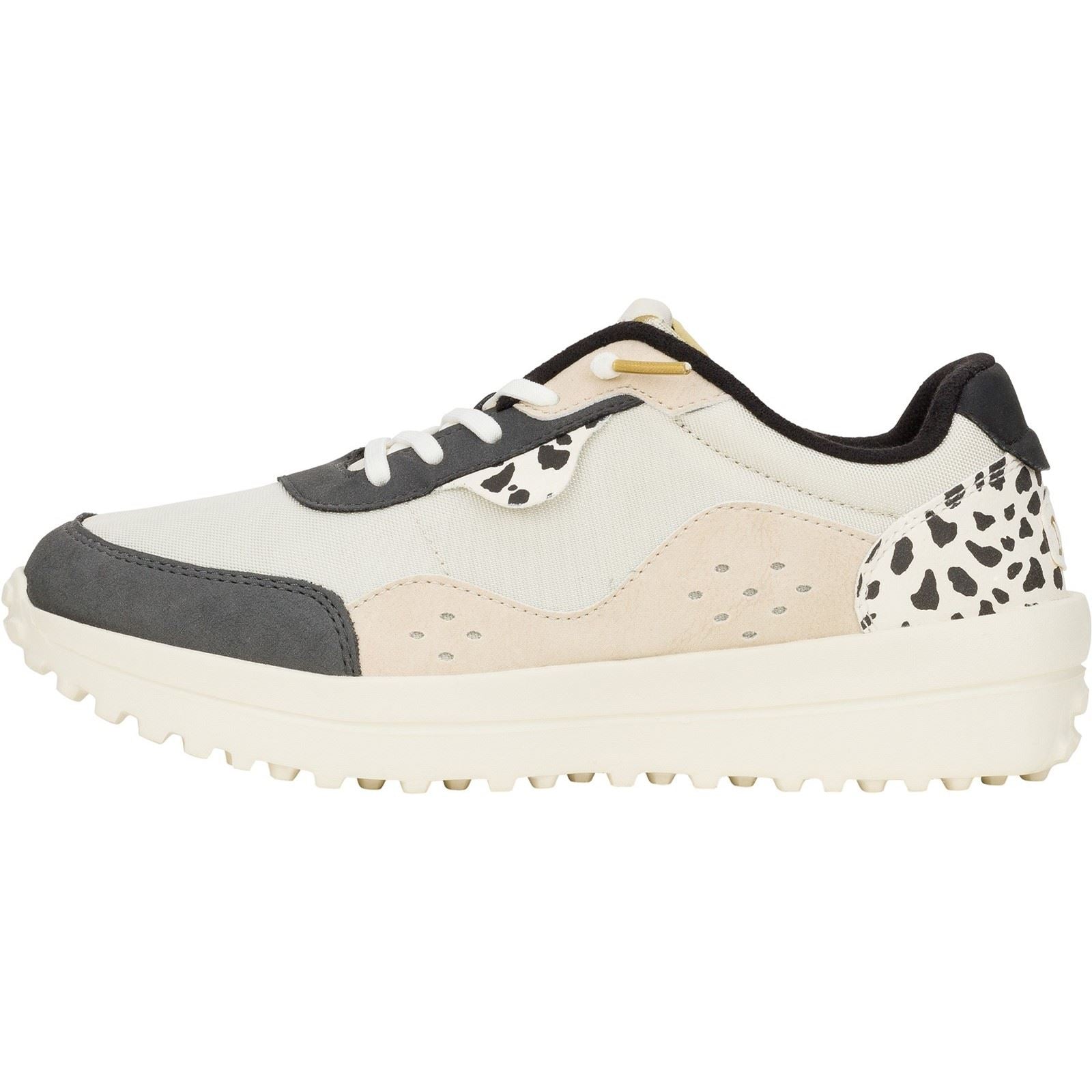 HEYDUDE Hayden Shine Polyester Damen Sneaker In Elfenbein/Multicolor