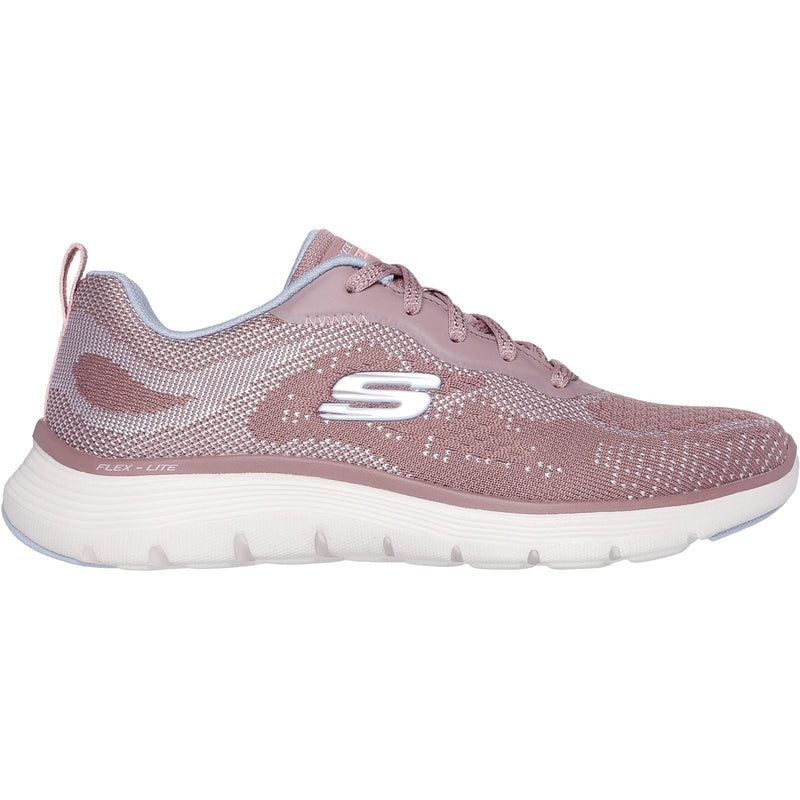 Skechers Flex Appeal 5.0 Cruising Thru Damen Textil Sneaker In Malve/Hellblau