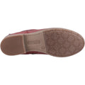 Hush Puppies Emilia Damen Stiefel aus burgunderrotem Leder Mitte der Wade für den Winter