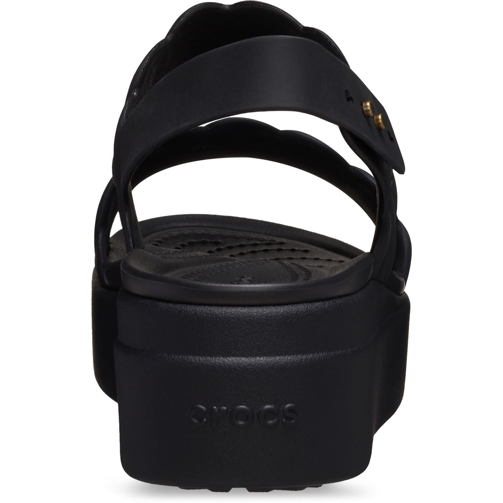 Crocs Brooklyn Woven Damen Sandalen Aus Thermoplastischem Material In Schwarz/Schwarz