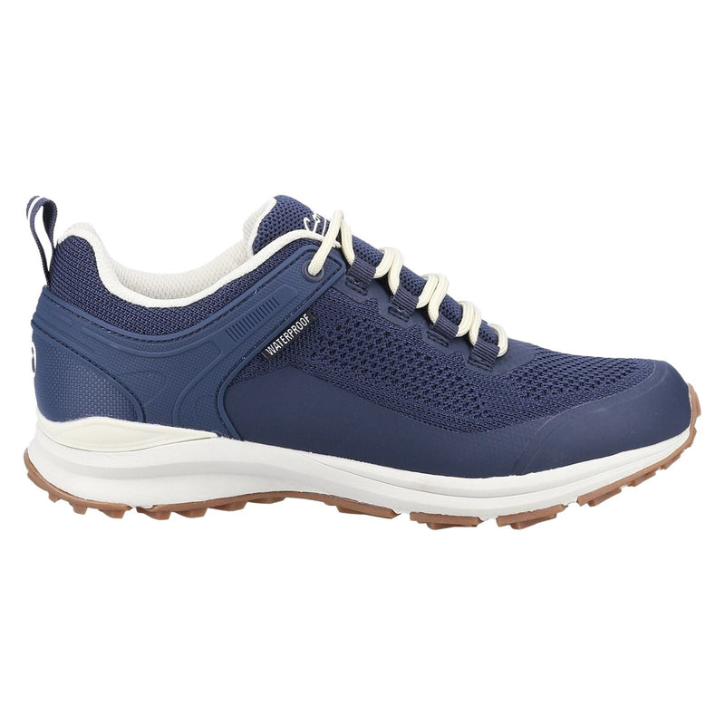 Cotswold Compton Recyceltes Kunststoff Synthetik Pu Damensneaker In Marineblau