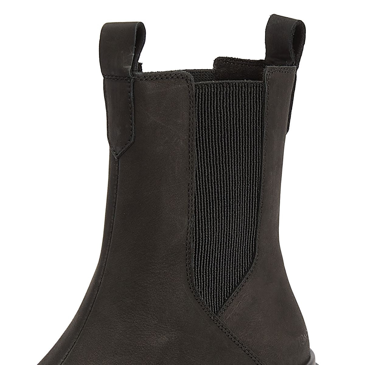TOMS Rowan Leder Damen Schwarze Stiefel
