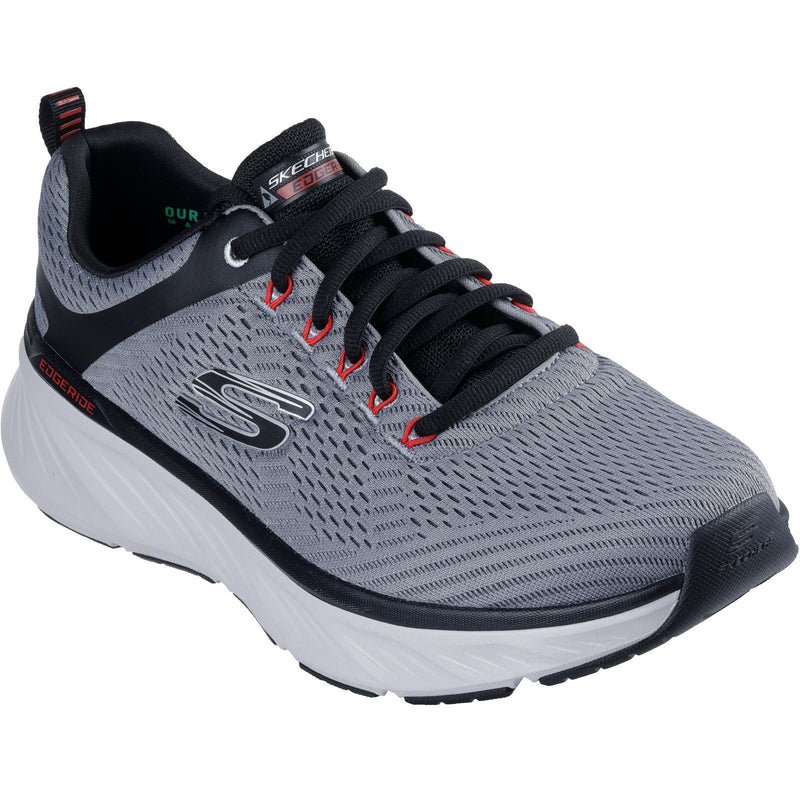 Skechers Relaxed Fit Edgeride Contention Herren Sneaker Aus Polyester In Anthrazit/Schwarz
