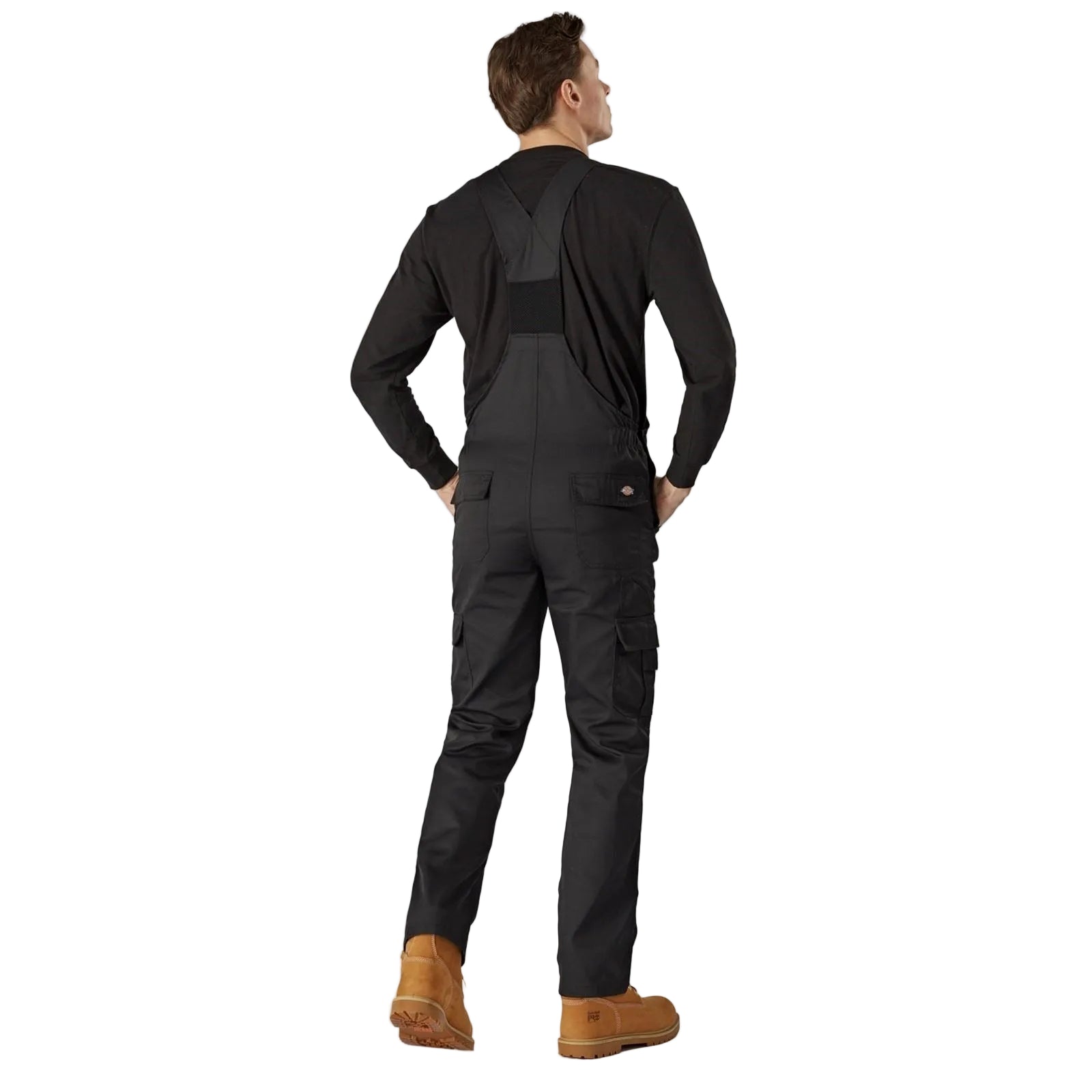 Dickies Everyday Bib and Brace Polyester Herren Schwarzer Arbeitsoverall