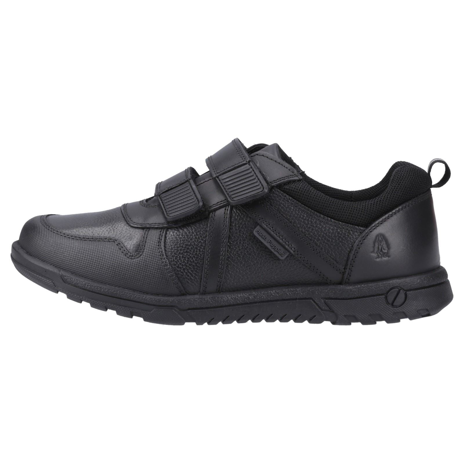 Hush Puppies Spencer Senior Lederschuhe Für Jungen In Schwarz