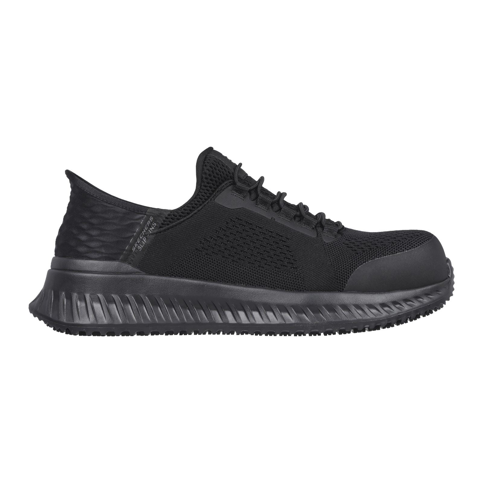 Skechers Workwear Tilido Fletchit CT Textil Herren Schwarze Sicherheits Sneaker