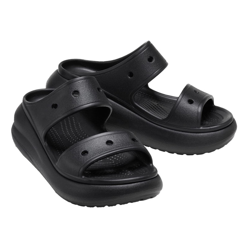 Crocs Classic Crush Damen Clogs Aus Thermoplast In Schwarz