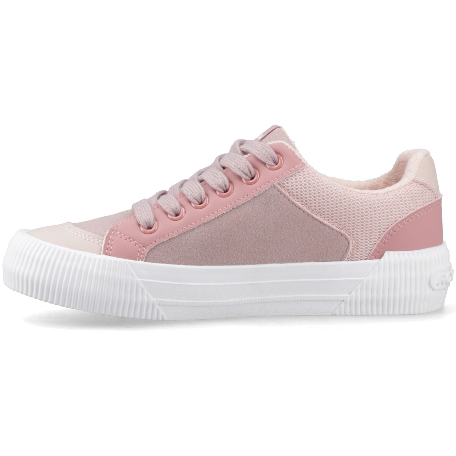 Rocket Dog Cheery Blocked Fabric Textil Damen Sneaker In Mauve/Pink