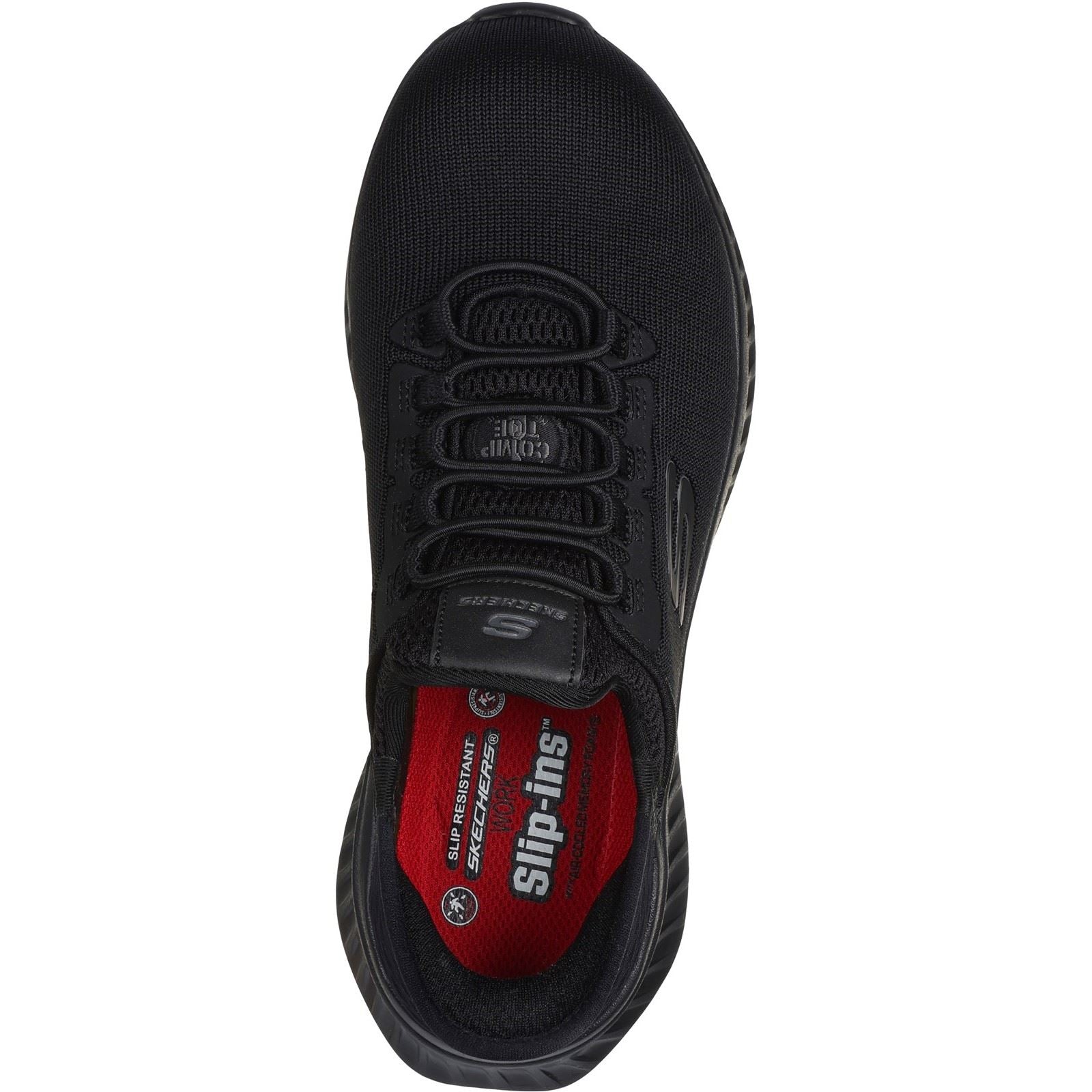 Skechers Workwear Tilido Ombray Mesh Damen Schwarze Sicherheitssneaker