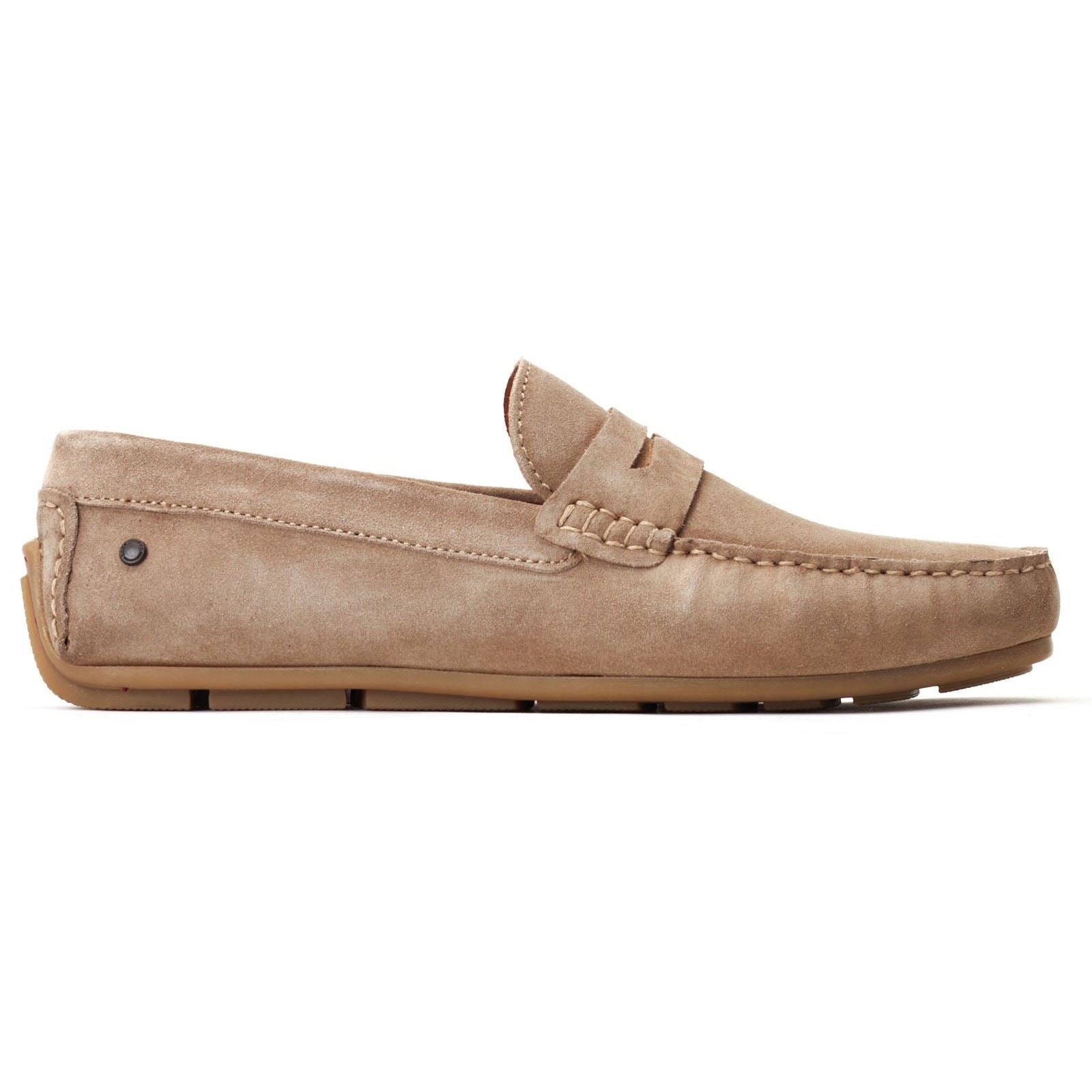 Base London Collins Leder Herren Sand Loafers