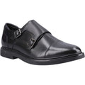 Hush Puppies Kane Herrenschuhe Aus Schwarzem Leder Mit Doppeltem Monk Riemen